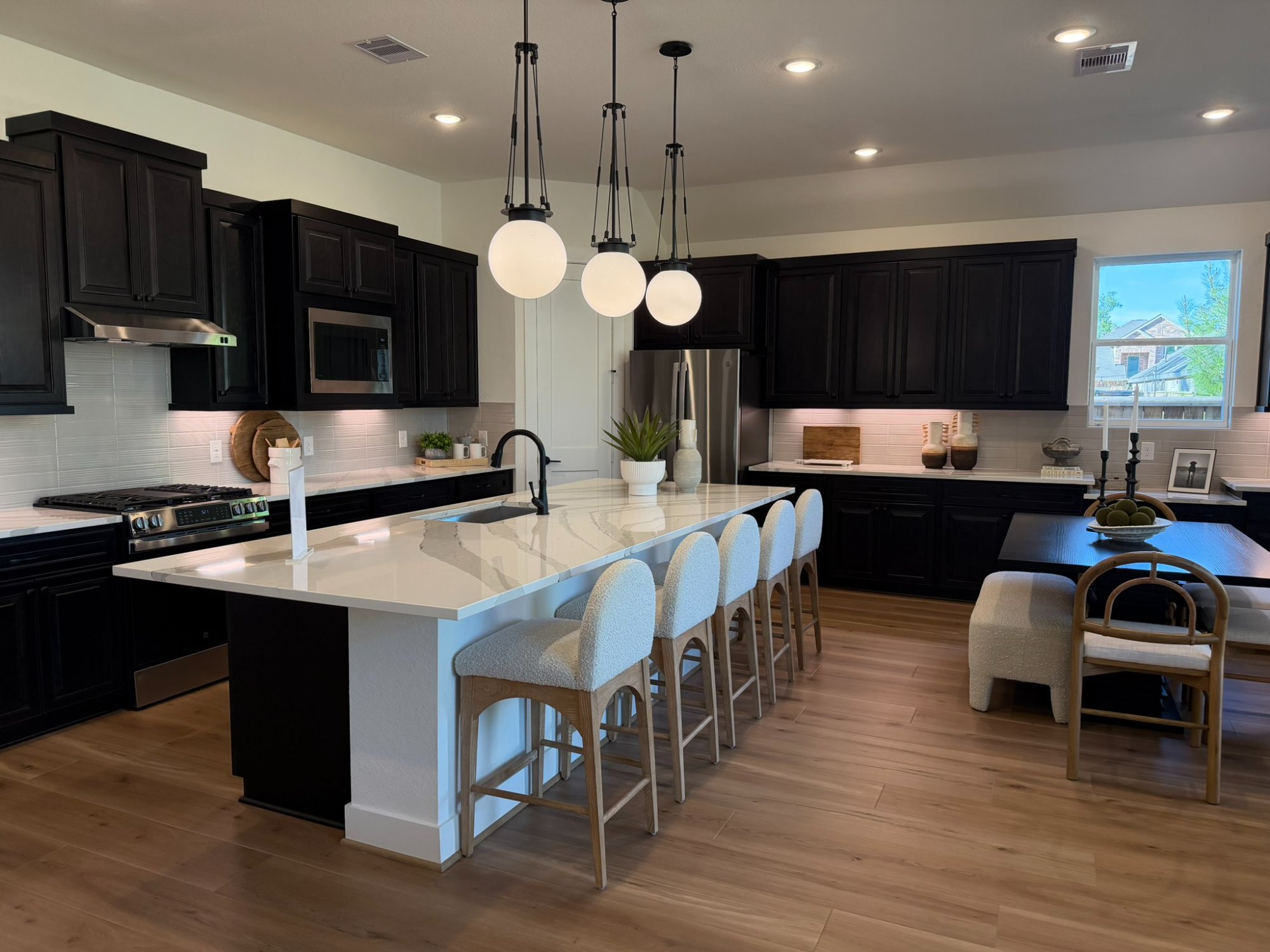 Modern Houston-area model home interior